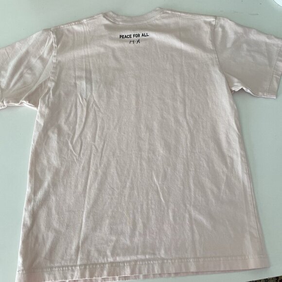 Uniqlo x HARUKA AYASE colab T Shirt Size XS “Peace For All” Light Pink Unisex - Picture 3 of 7